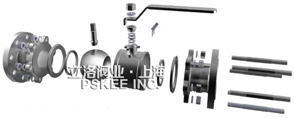 德標(biāo)法蘭球閥結(jié)構(gòu)圖 德標(biāo)法蘭球閥結(jié)構(gòu)圖