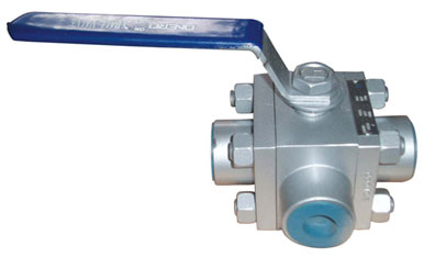 F304鍛鋼三通球閥 F304鍛鋼三通球閥