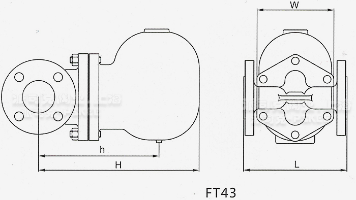 FT43�ܗU����ʽ������ˮ�y�ߴ�D