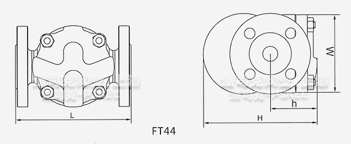 FT44���y���ܗU����ʽ��ˮ�y�ߴ�D