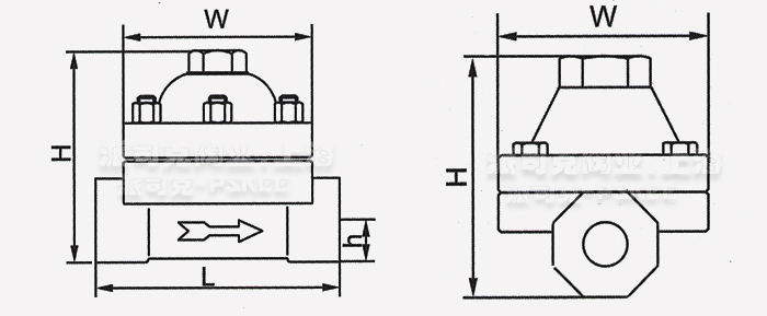 CS17�p����Ƭʽ������ˮ�y�ߴ�D