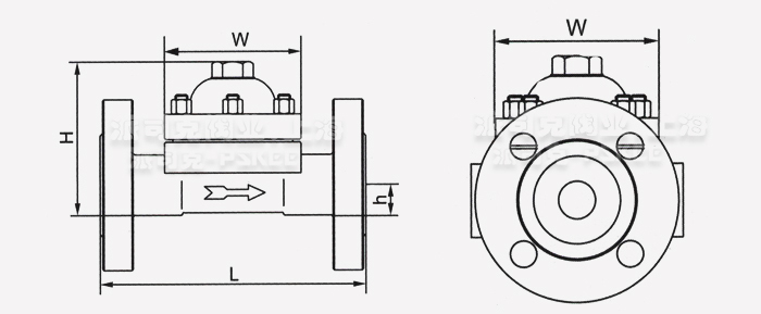 CS47�p����Ƭʽ������ˮ�y�ߴ�D